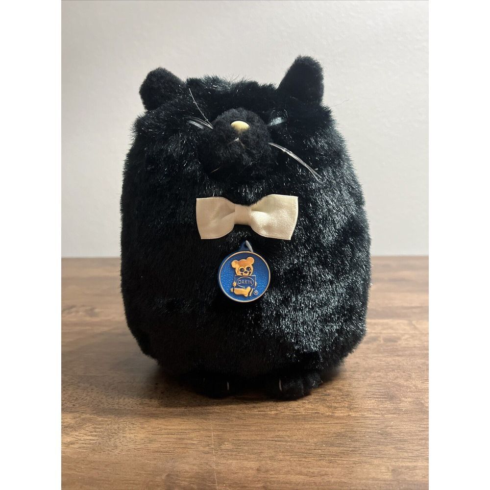 Vintage Dakin 1980 Japan Artists Society Cat Plush‎ Stuffed Animal 9.5"